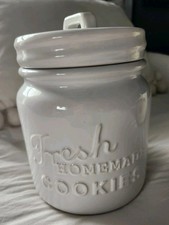 Crate And Barrel Ceramic Canister Cookie Jar ...