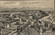 Ak Grünwald bei München, Totalansicht - 108...