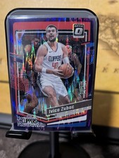 Panini Optic Ivica Zubac #16 Purple Shock Clippers Victor Wembanyama Background