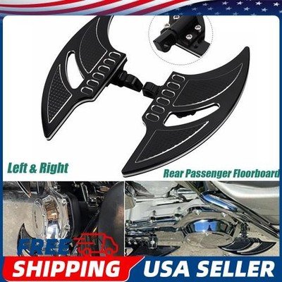 CNC Rear Passenger Floorboards Floor Boards Foot-Pegs For Harley Cross Bones USA