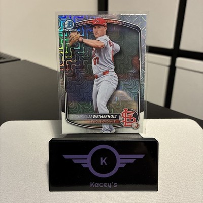 2025 Bowman Draft Chrome-JJ Wetherholt #BDC-145-Mojo Refractor MLB Cardinals   