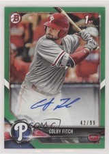 2018 Bowman Prospect Auto Green 42/99 Colby Fitch #PA-CF Auto nd3