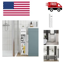 Storage Cabinet for Small Spaces, Over The Toilet Cabinet for Skinny Bathroom...