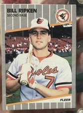 1989 Fleer - Billy Ripken #616 Black Scribble on Bat Knob, Saw Cut