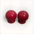 Fiesta Scarlet Red Salt & Pepper Shakers Round Fiestaware Homer Laughlin HLC USA