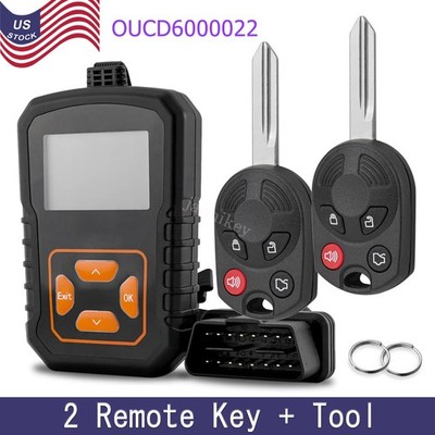 2 Remote Car Key Fob 4 Button For 2008 2009 2010 Ford Escape w/ OBD Programmer