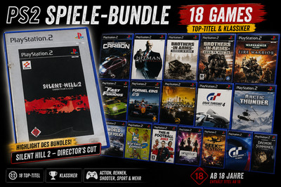 PS2 Spiele Bundle 18 Games   Silent Hill 2 Director s Cut, NFS, Warhammer uvm.
