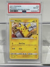 2021 Pokémon Pikachu McDonald's Collection #25 25th Anniversary PSA 8 on eBay