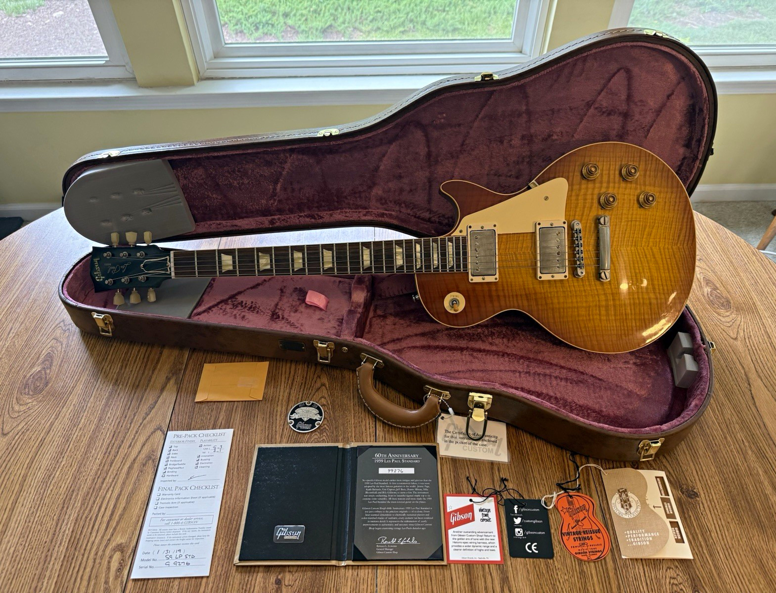 Gibson Custom 60th Anniversary '59 Les Paul Standard Reissue Slow Iced Tea Fade