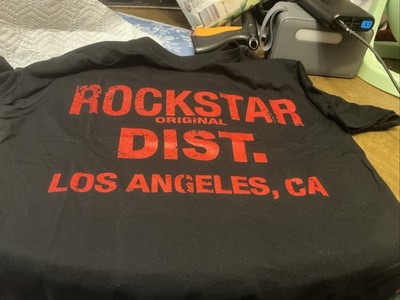 Rockstar Original Men's Med Black Graphic Print Los Angeles Short Sleeve T-Shirt