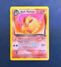 Dark Flareon Vintage Pokemon Card - 1999 Base Set *Team Rocket Edition* 35/82