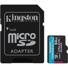Tarjeta de Memoria Kingston CANVAS Go! Plus 64GB microSD XC con Adaptador/ Clase