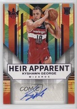 2024-25 Panini Court Kings Heir Apparent Violet 3/49 Kyshawn George Auto 0zq1