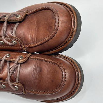 LL Bean Men\'s 9.5 Hunting Leather‎ Boots Classic Moc Toe Gumlite  Vibram Sole LL Bean Men main image 4