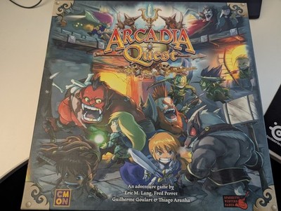 Arcadia Quest Board Game AQ001 Campaign Based Strategy Game 100% Complete CMON