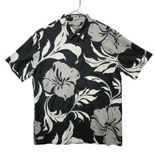 Quiksilver Waterman Mens XL Black Gray Floral...