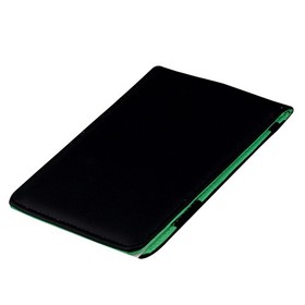 Elegantes schwarz gr��nes Leder f��r Golf f��r Scorekartenbuch mit Bleistiftaufb