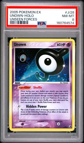 Unown graded PSA 8 for sale on eBay
