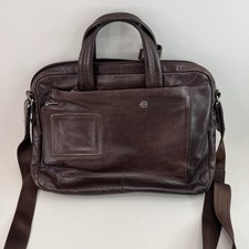 Piquadro Leather Laptop Briefcase Shoulder Ba...