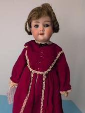 19" Antique German Bisque Doll AM 390 2 1/2 Armand Marseille Repainted Compo #L