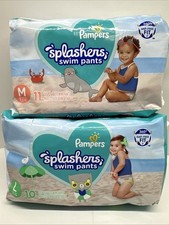 Pampers Splashers Baby Toddler Pool Disposable Swim Pants Diapers Medium  Large
