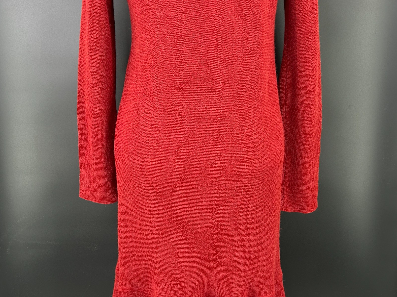 Beyond Threads Alpaca Wool Open Front Ruffle Dust… - image 13