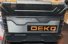 DEKO 100 Piece Tool Kit Set with Case for Home Repair or DIY. New in Sealed Case