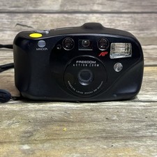 Minolta Freedom Action Zoom AF Point Shoot 35mm Film Camera 38-60MM