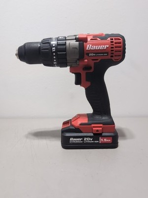 Bauer 20V Cordless 1/2'' Hammer Drill 1792C-B1 W/ Hypermax Battery Tested (Video)