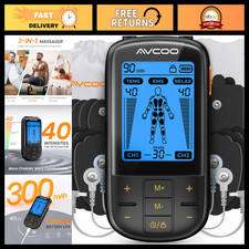 3-in-1 TENS Unit Muscle Stimulator - 30 Modes for Pain Relief  Muscle Recovery