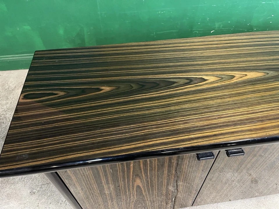 Battistelli Sideboard Storage Cabinet Macassar Veneer Italian Made - Image 3 of 4