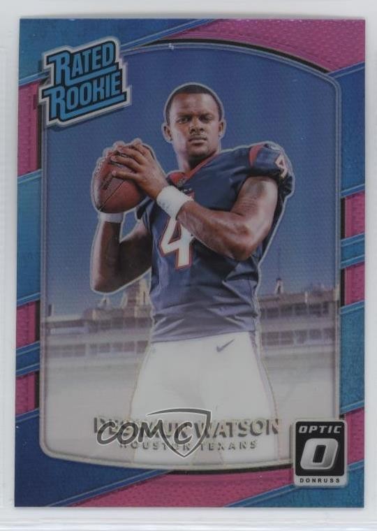 2017 Donruss Optic Rated Rookie Pink Prizm Deshaun Watson #195 Rookie RC 16dm