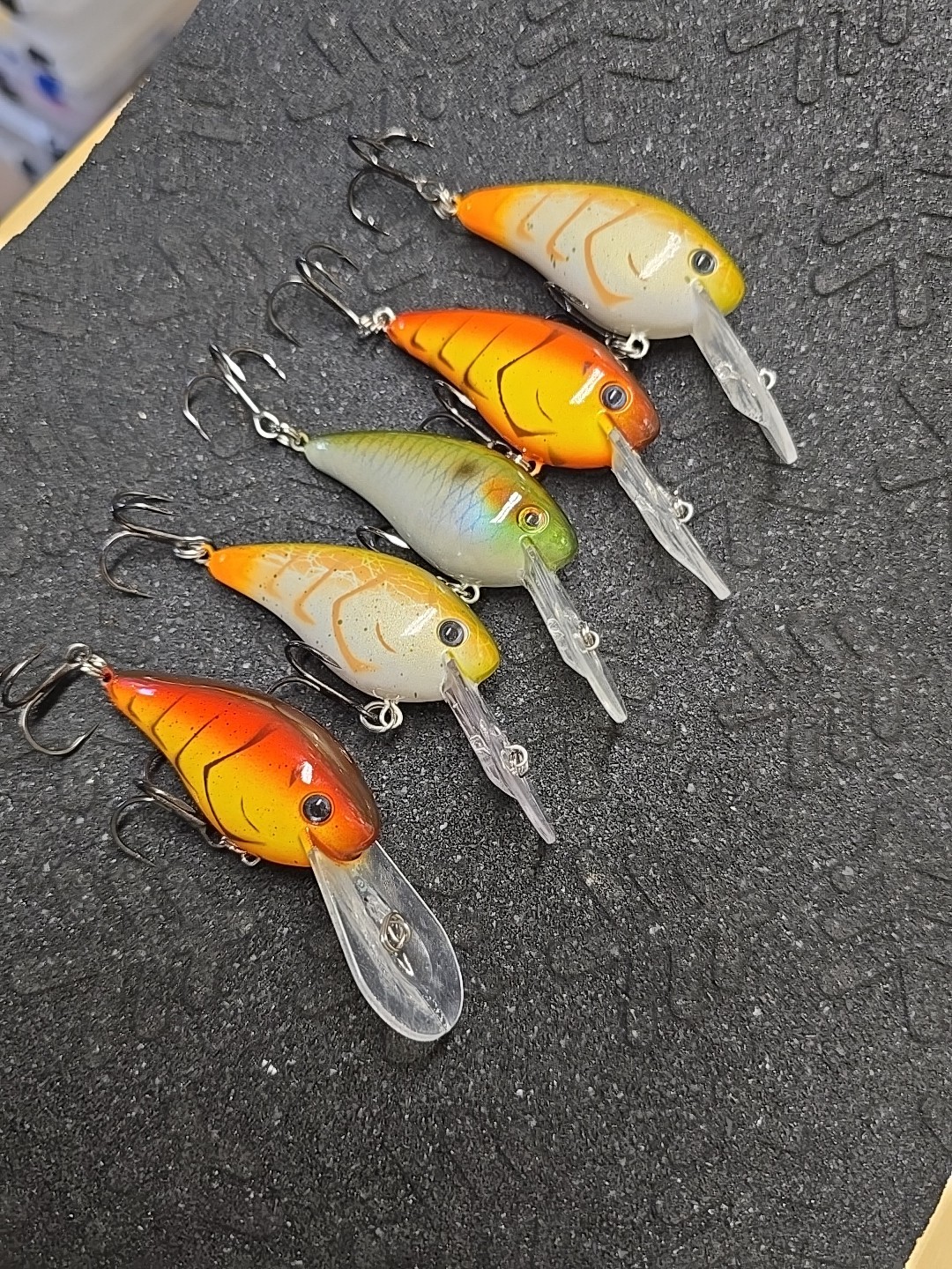 (5) Strike King Gravel Dawg 8 Rattle Crankbait Fishing Lures Lot Of 5 - Image 2