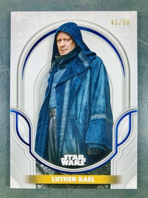 2025 Star Wars Smugglers Outpost Luthen Rael Galactic Antiquities Blue Foil /50