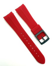 Horus Swatch X Omega Moonwatch 20mm x 16mm Heat Red Rubber Watch Strap New OEM