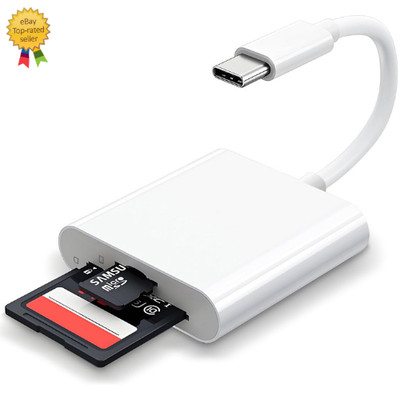 USB C SD Card Reader for Iphone 15 16/Ipad/Macbook/Mac,Type C Memory Trail Camer