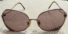 Vintage Tura 426 Gold Butterfly Half-Rim Metal Sunglasses Japan FRAMES ONLY