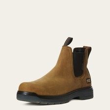 Ariat  Men's Aged Bark Turbo Chelsea Waterproof Work Boots 10032609 SIZE 11.5