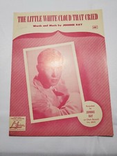 The Little White Cloud That Cried - 1954 sheet music - Johnnie Ray photo cover