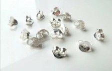 2 Pezzi Chiusura Farfallina Chiusura Per Orecchini Argento 925