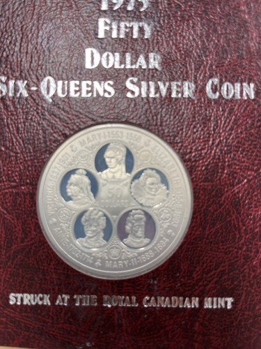1975 Six Queens The Cayman Islands 2 Oz .925 Sterling Silber Münze 1000 Körner - Bild 2 von 8