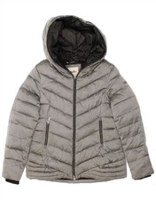 Ellesse Womens Padded Jacket Large Grey Nylon Bq17