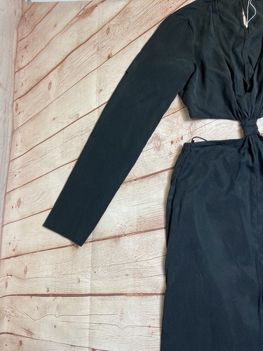 "Mono para mujer Bershka negro recortado medio talla XS pierna 29"" nuevo con etiquetas" - Imagen 2 de 18