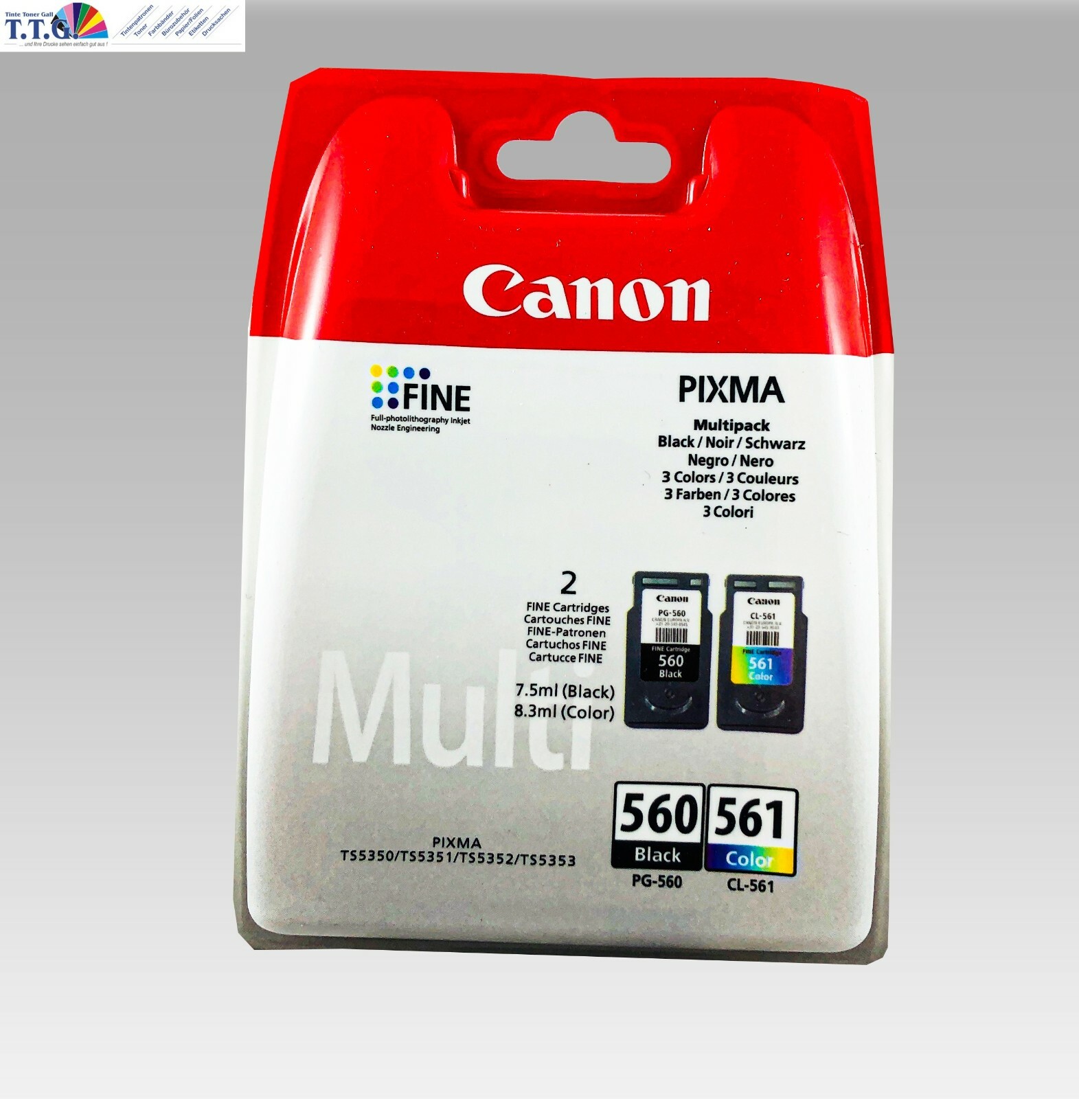 ECHTE Canon TINTEN PATRONEN PG560 + CL561 XL für PIXMA TS 5350 TS 5351 TS 5352 eBay ECHTE Canon TINTEN PATRONEN PG560 + CL561 XL für PIXMA TS 5350 TS 5351 TS 5352 eBay