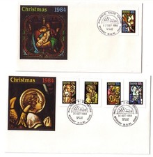 FDC Australia 1984. Navidad. 2 fundas. Varios matasellos de IED