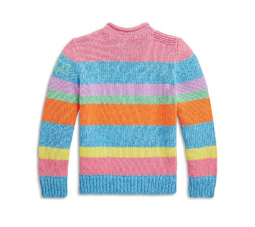 Polo Ralph Lauren Girls' Striped Cotton Rollneck Sweater - Little Kid, Big Kid - Picture 2 of 4