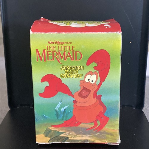 Vintage McDonalds Happy Meal peluche sirenetta ornamenti Sebastian IN SCATOLA - Foto 8 di 12