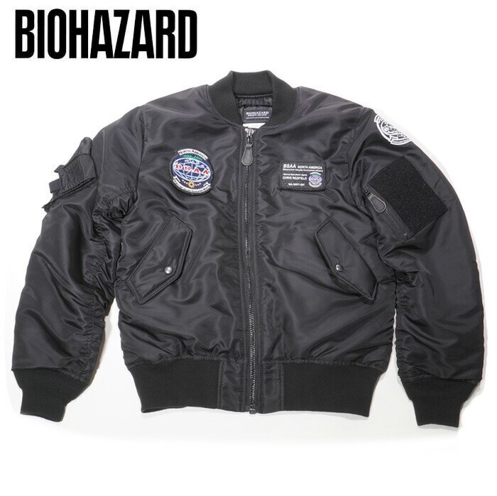 CAPCOM Original Resident Evil BIOHAZARD MA-1 BSAA Flight jacket 
