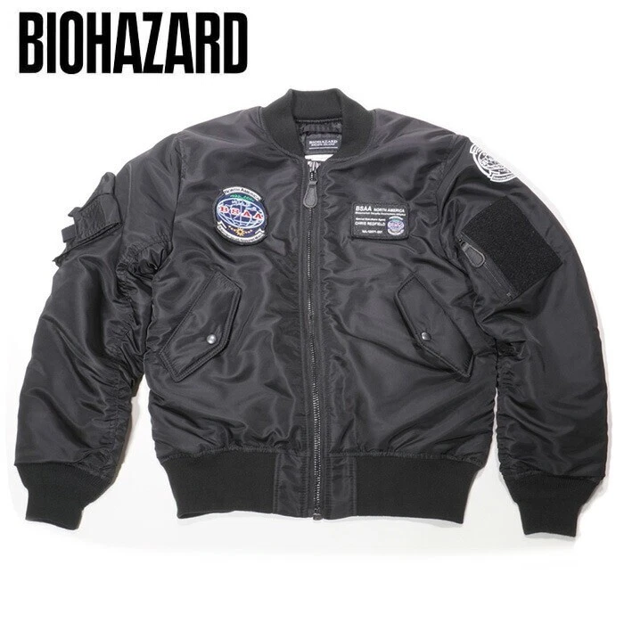CAPCOM Original Resident Evil BIOHAZARD MA-1 BSAA Flight jacket  SIZE M image 1