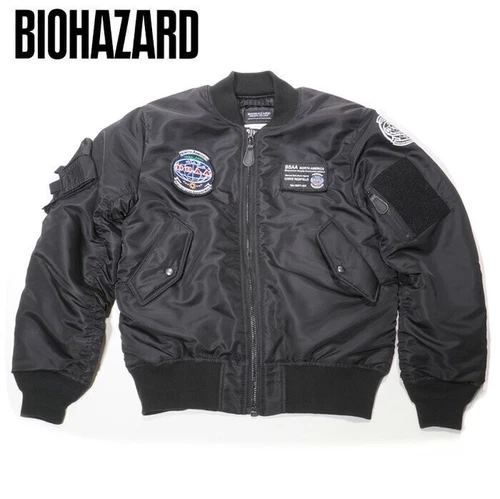 CAPCOM Original Resident Evil BIOHAZARD MA-1 BSAA Flight jacket  SIZE M - product listing photo